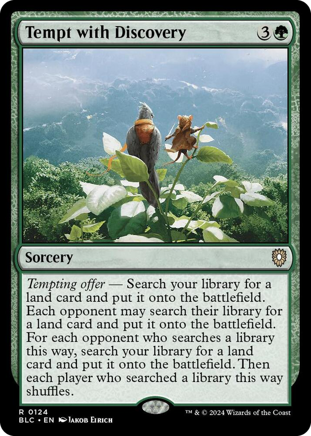 0124 Tempt with Discovery R Commander: Bloomburrow