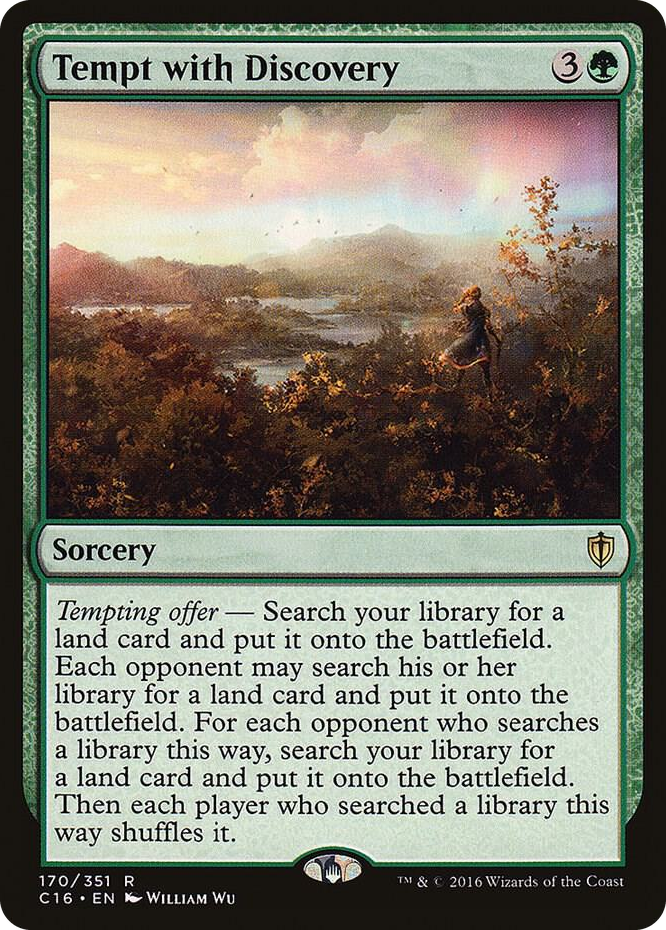 Tempt with Discovery #170 R - Commander 2016 Pokemon card