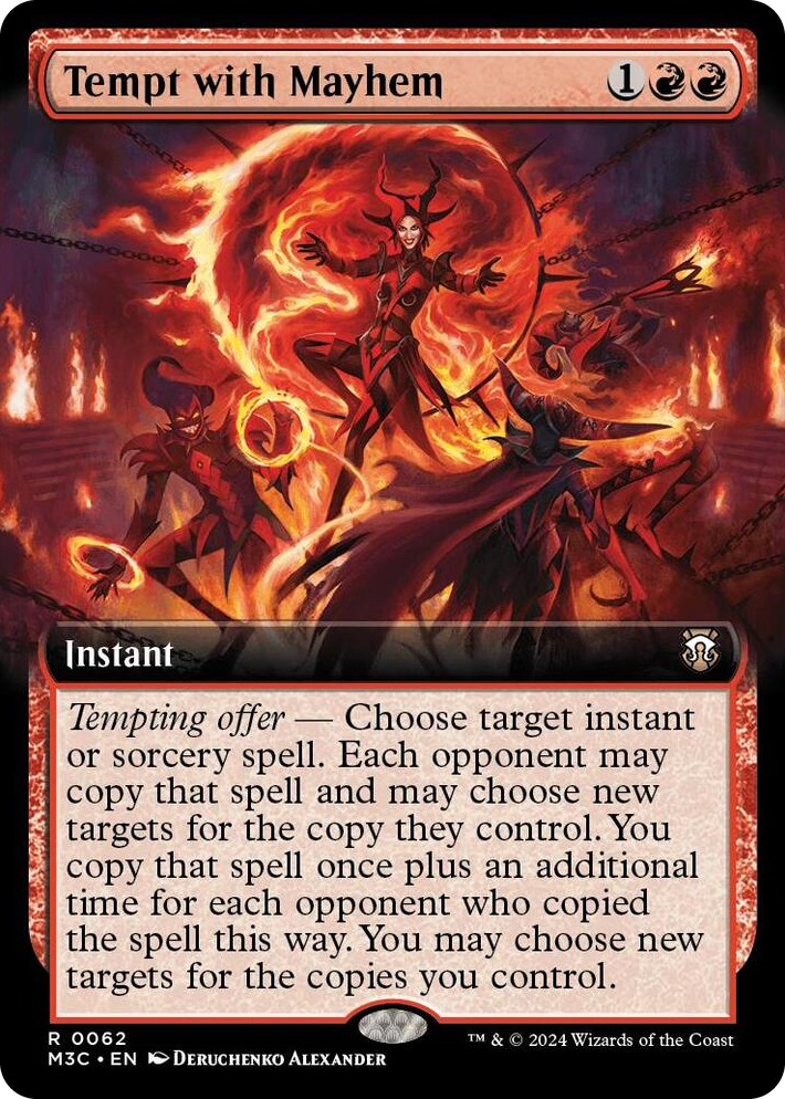 0062 Tempt with Mayhem (Extended Art) R Commander: Modern Horizons 3