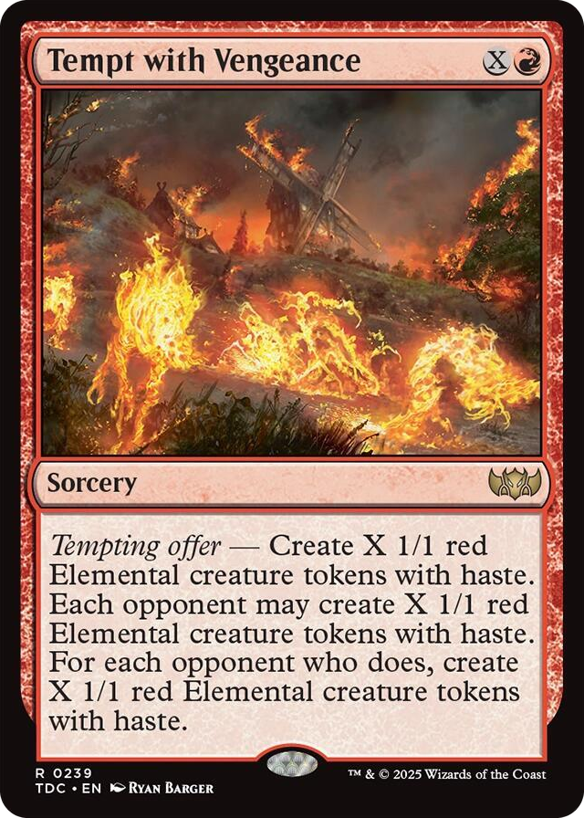 0239 Tempt with Vengeance R Commander: Tarkir: Dragonstorm