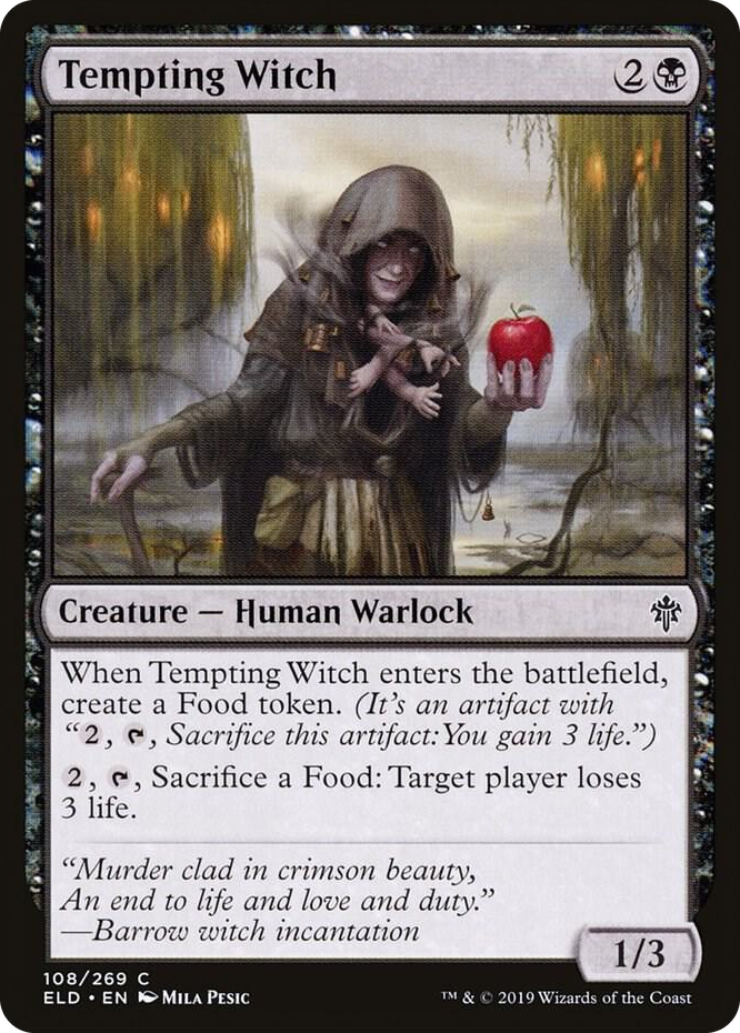 0108 Tempting Witch C Throne of Eldraine