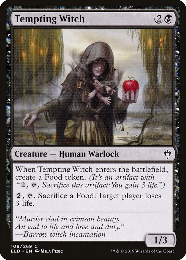 0108 Tempting Witch C Throne of Eldraine