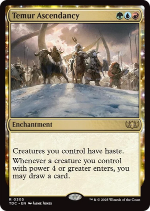 0305 Temur Ascendancy R Commander: Tarkir: Dragonstorm