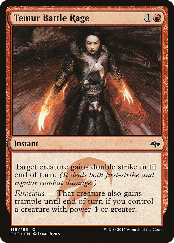 0116 Temur Battle Rage C Fate Reforged
