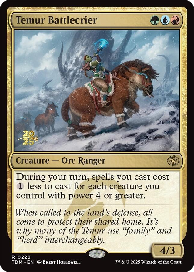 0228 Temur Battlecrier R Prerelease Cards