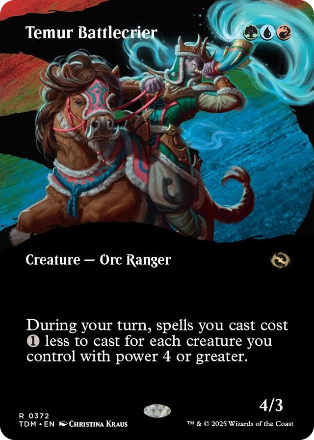 0372 Temur Battlecrier (Borderless) R Dragonstorm