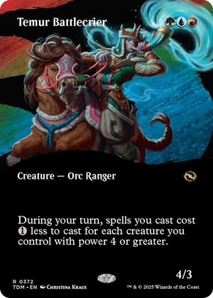 0372 Temur Battlecrier (Borderless) R Dragonstorm