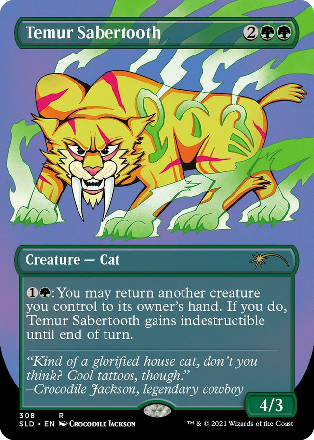 0308 Temur Sabertooth R Secret Lair Drop Series
