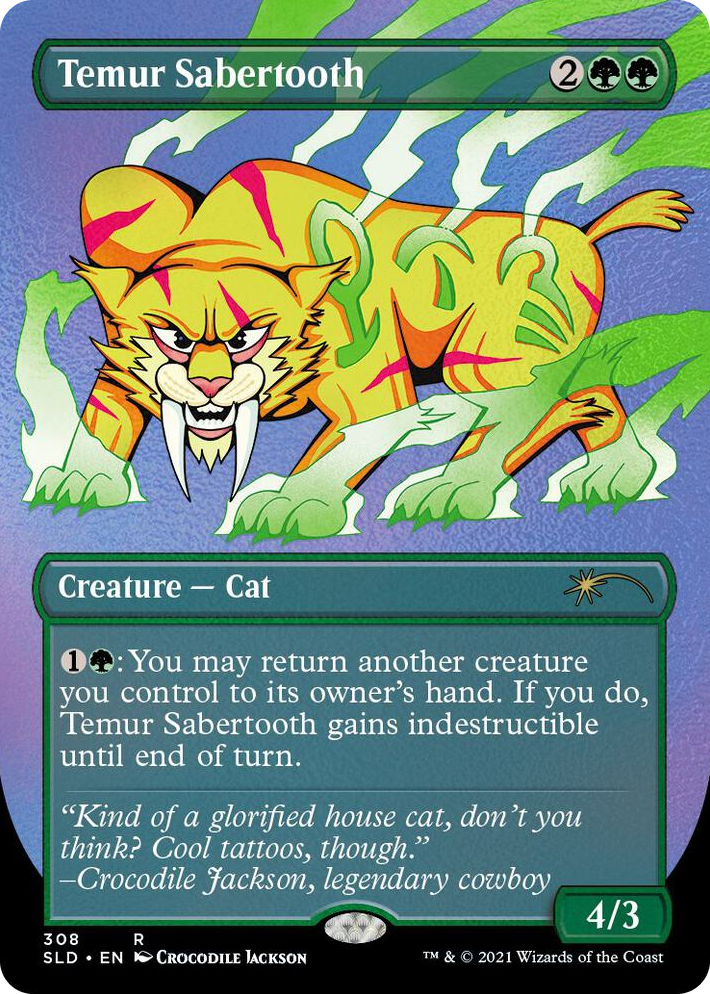 0308 Temur Sabertooth (Foil Etched) R Secret Lair Drop Series