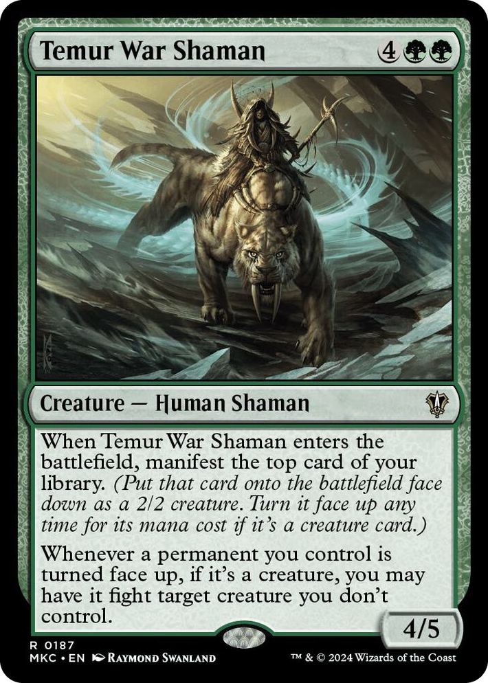 0187 Temur War Shaman R Commander: Murders at Karlov Manor