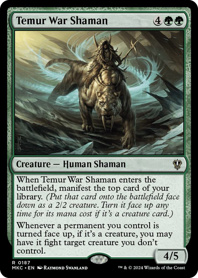 0187 Temur War Shaman R Commander: Murders at Karlov Manor