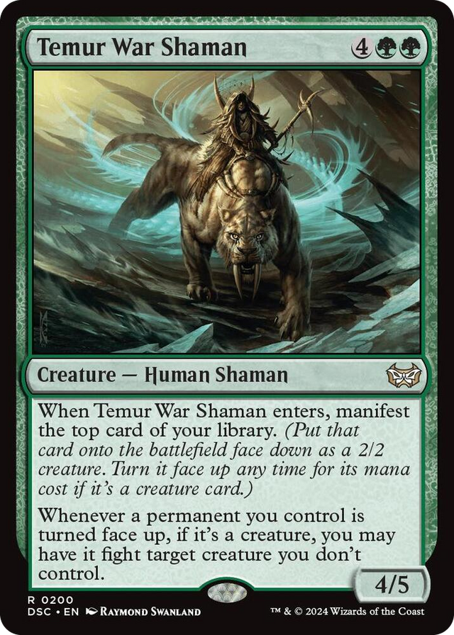 0200 Temur War Shaman R Commander: Duskmourn: House of Horror