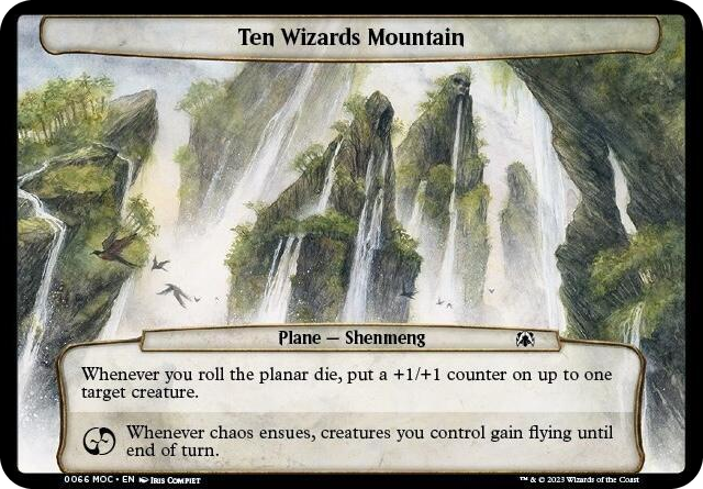 0066 Ten Wizards Mountain T Planechase: March of the Machine