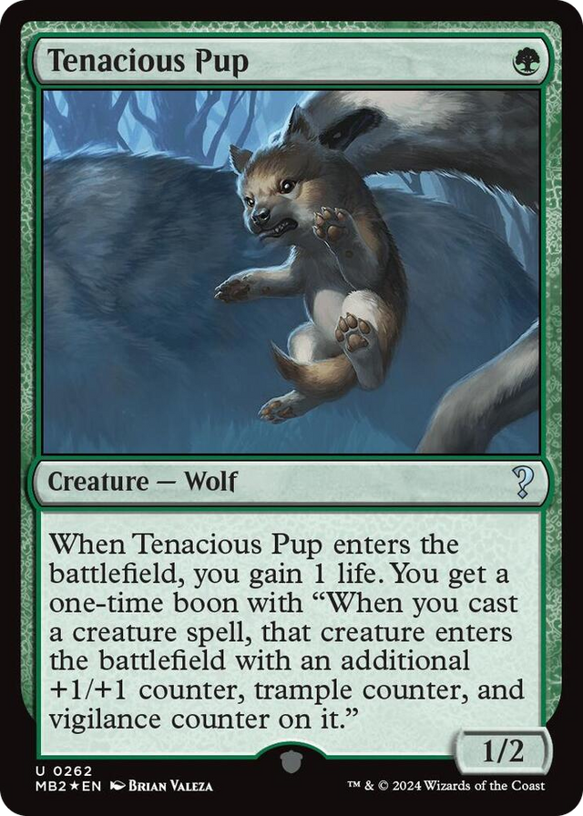 0262 Tenacious Pup U Mystery Booster 2