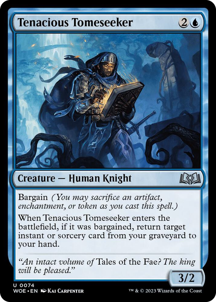 0074 Tenacious Tomeseeker U Wilds of Eldraine