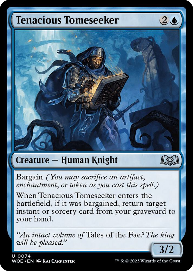 0074 Tenacious Tomeseeker U Wilds of Eldraine