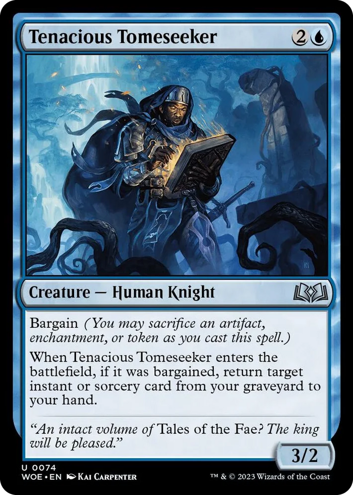 0074 Tenacious Tomeseeker U Wilds of Eldraine