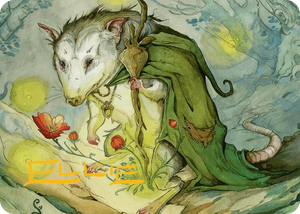 0034 Tender Wildguide Art Card (Gold-Stamped Signature) S Art Series: Bloomburrow