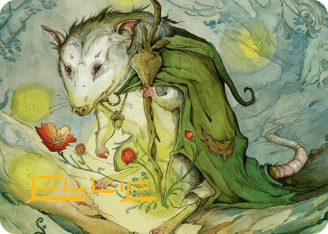 0034 Tender Wildguide Art Card (Gold-Stamped Signature) S Art Series: Bloomburrow