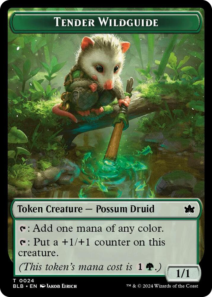 0024 Tender Wildguide Token T Bloomburrow