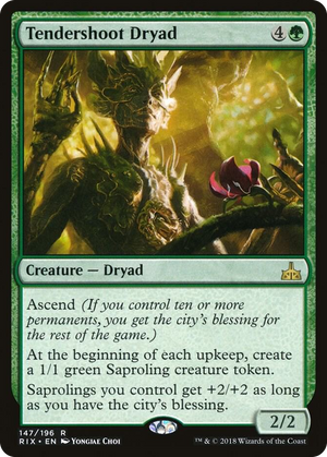 0147 Tendershoot Dryad R Rivals of Ixalan