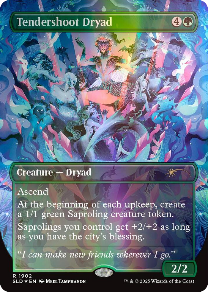 Tendershoot Dryad (Double Rainbow Foil) #1902 R - Secret Lair Drop Series Pokemon card