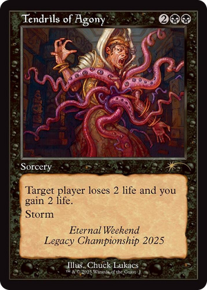 0001 Tendrils of Agony (Retro Frame) (Eternal Weekend 2025 Promo) P Unique and Miscellaneous Promos