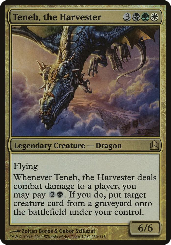 Teneb, the Harvester (Commander) #230 R - Oversize Cards Pokemon card