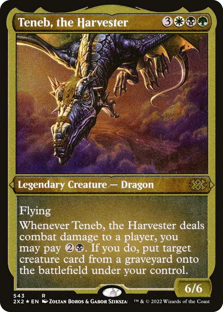 0543 Teneb, the Harvester (Foil Etched) R Double Masters 2022