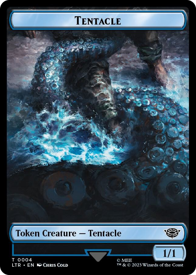 Tentacle // Food (0009) Double-Sided Token #4 T - Universes Beyond: The Lord of the Rings: Tales of Middle-earth Pokemon card