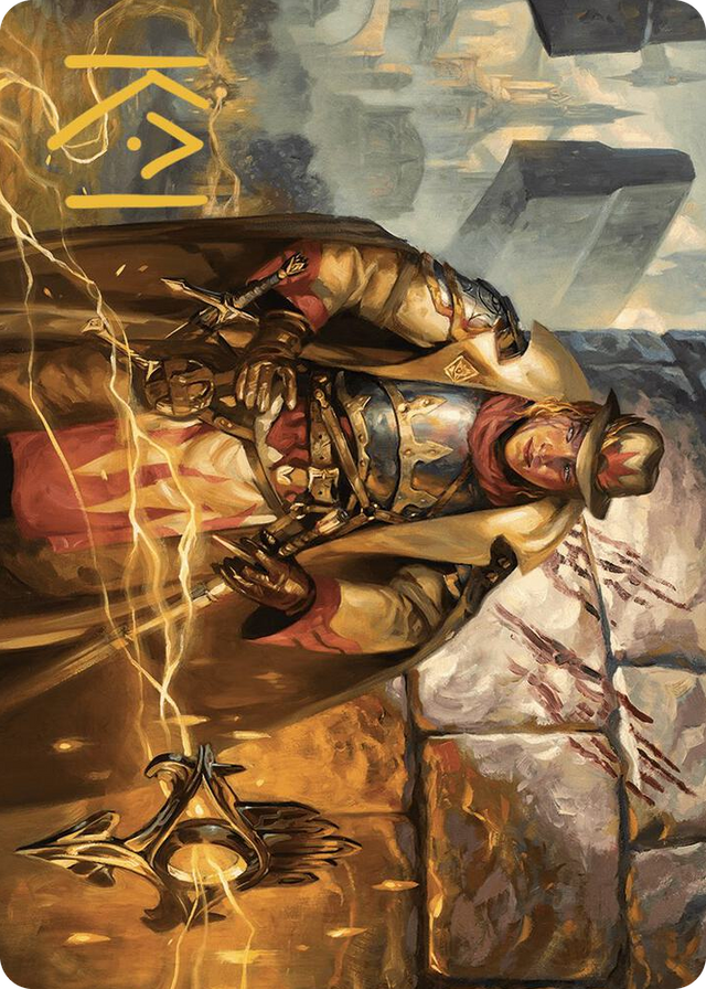 0004 Tenth District Hero Art Card (Gold-Stamped Signature) S Art Series: Murders at Karlov Manor