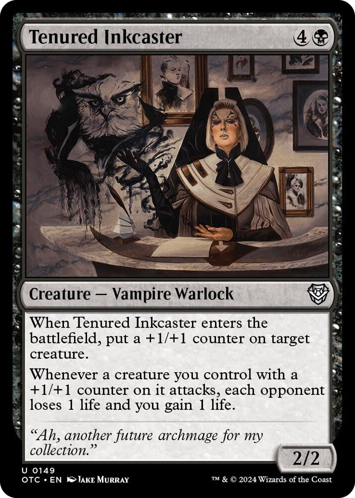 0149 Tenured Inkcaster U Commander: Outlaws of Thunder Junction