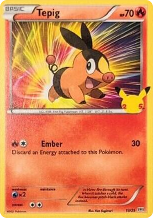 0013 Tepig Promo McDonald's 25th Anniversary Promos