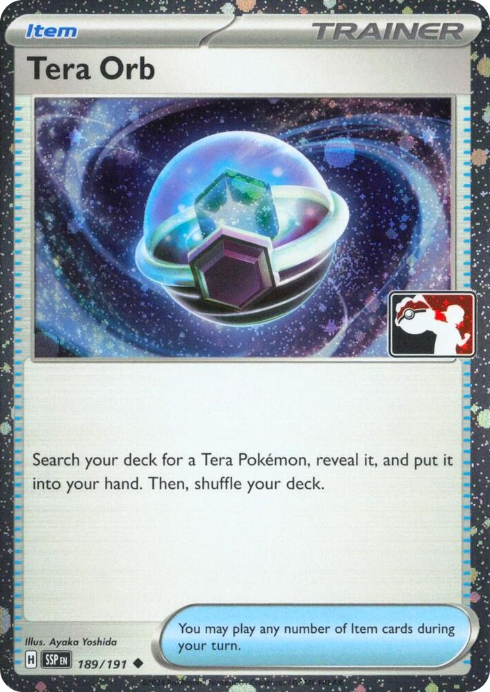0189 Tera Orb - 189/191 (Cosmos Holo) Uncommon Prize Pack Series Cards