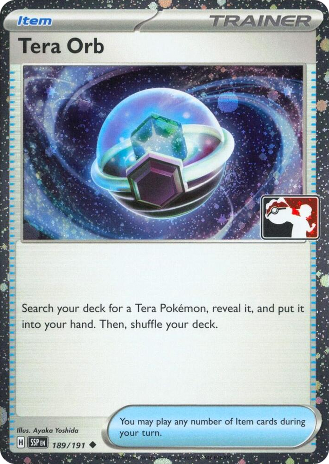0189 Tera Orb - 189/191 (Cosmos Holo) Uncommon Prize Pack Series Cards