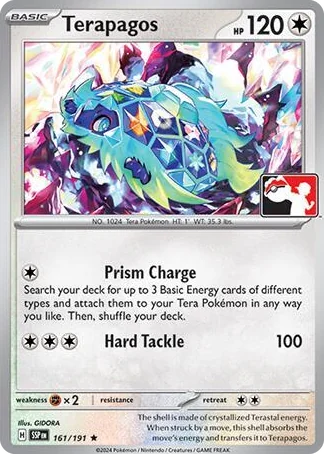 0161 Terapagos Rare Prize Pack Series Cards
