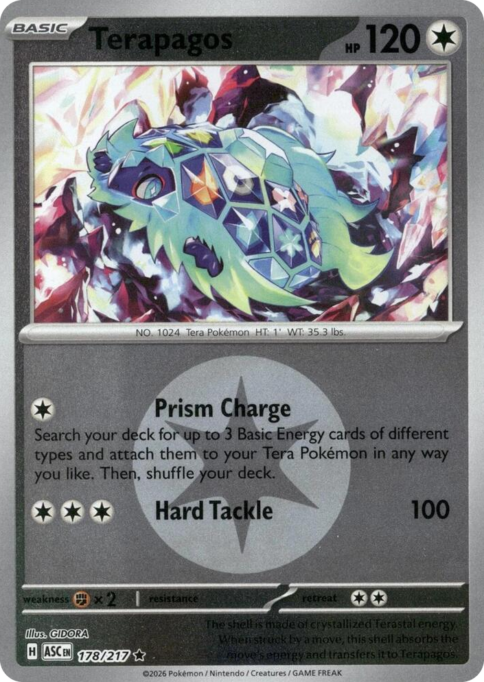 0178 Terapagos (Energy Symbol Pattern) Rare Ascended Heroes