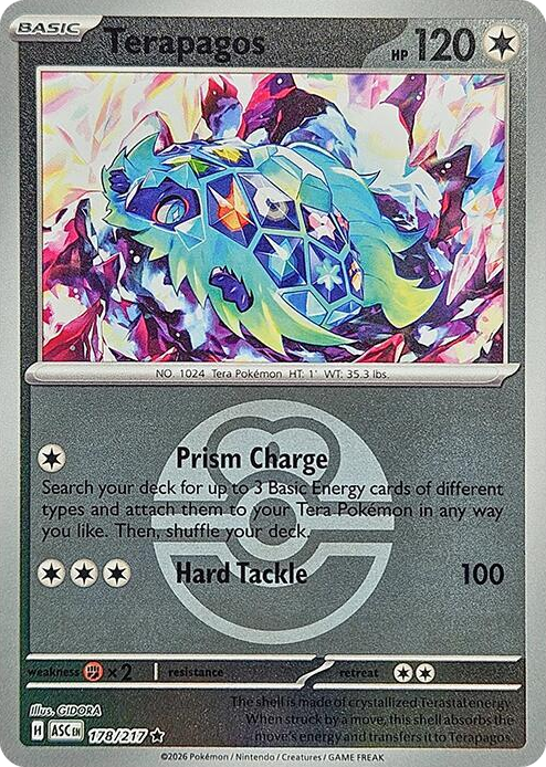 0178 Terapagos (Love Ball) Rare Ascended Heroes