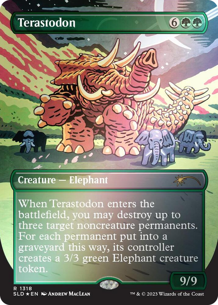 Terastodon (Rainbow Foil) #1318 R - Secret Lair Drop Series Pokemon card