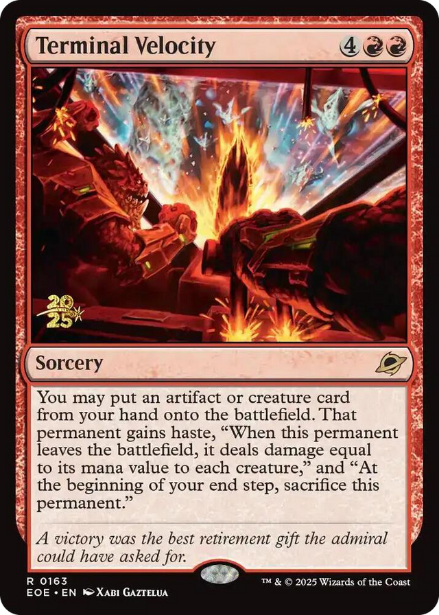 0163 Terminal Velocity R Prerelease Cards