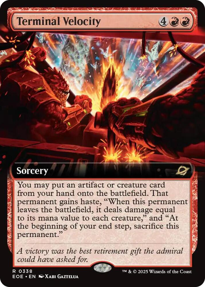 0338 Terminal Velocity (Extended Art) R Edge of Eternities