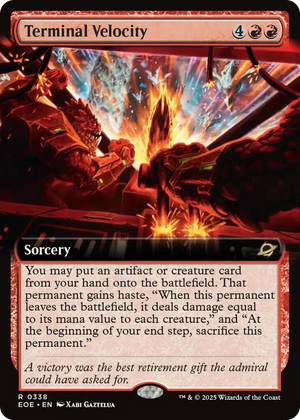 0338 Terminal Velocity (Extended Art) R Edge of Eternities