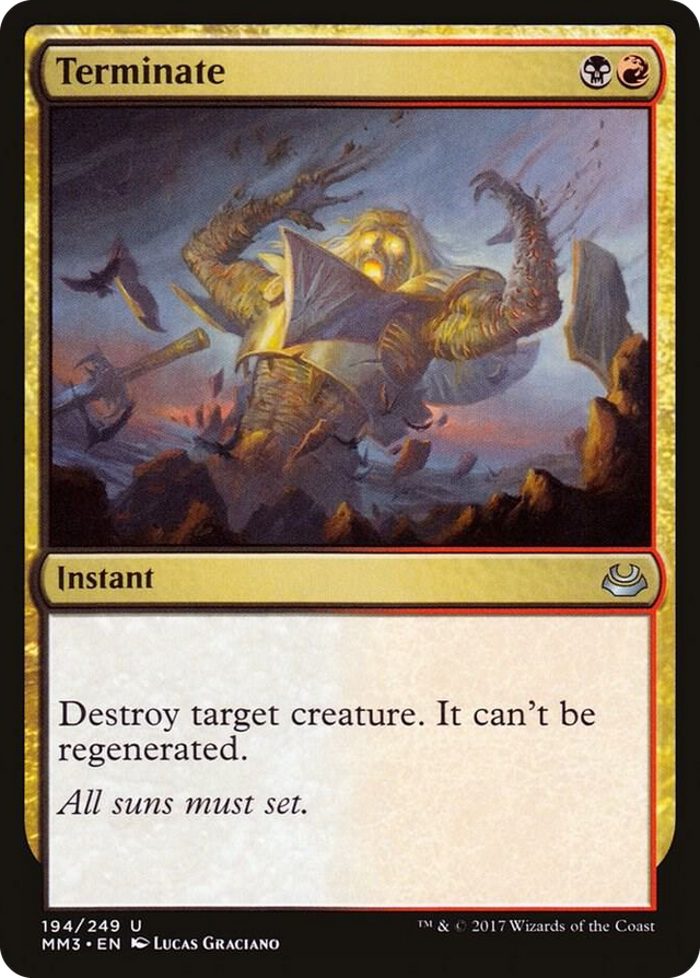 0194 Terminate U Modern Masters 2017