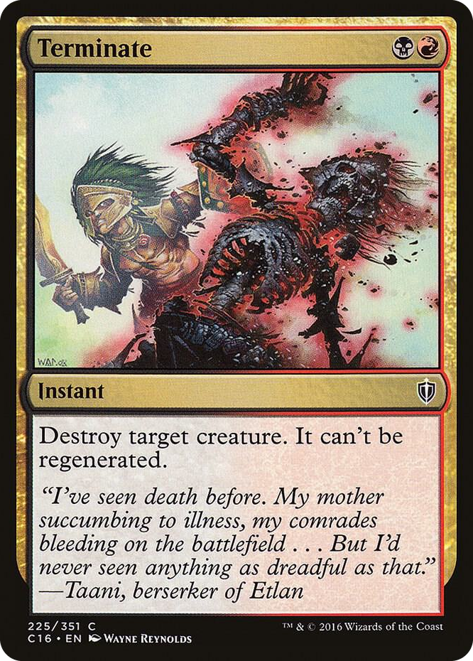 Terminate #225 C - Commander 2016 Pokemon card