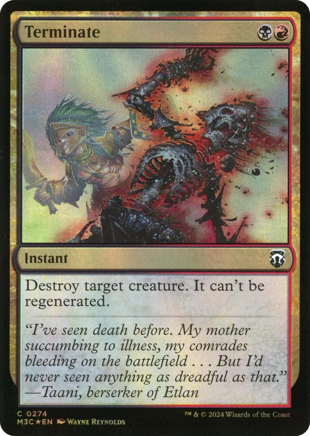 0274 Terminate (Ripple Foil) C Commander: Modern Horizons 3