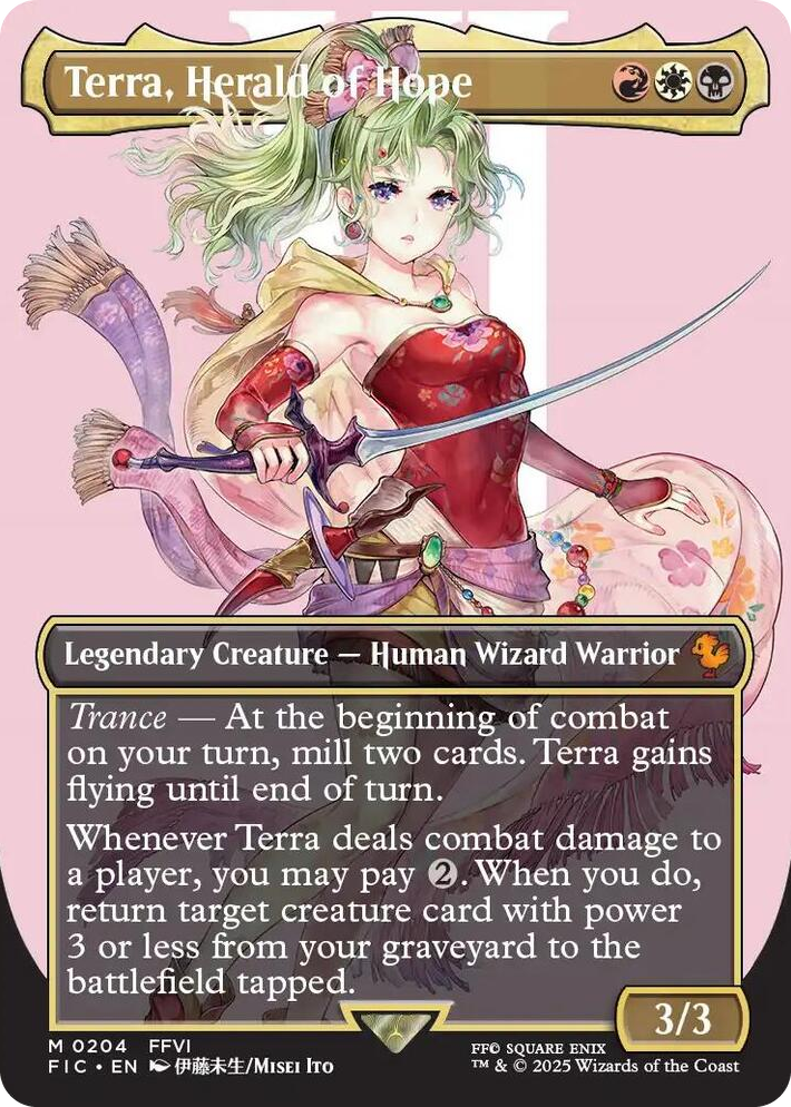 0204 Terra, Herald of Hope (Borderless) M Commander: FINAL FANTASY