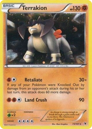 0073 Terrakion - 73/101 (Cosmos Holo) Promo Blister Exclusives