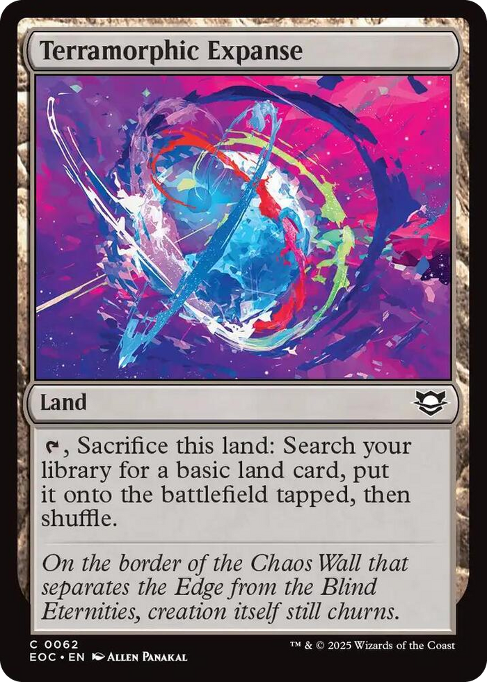 Terramorphic Expanse #62 C - Commander: Edge of Eternities Pokemon card