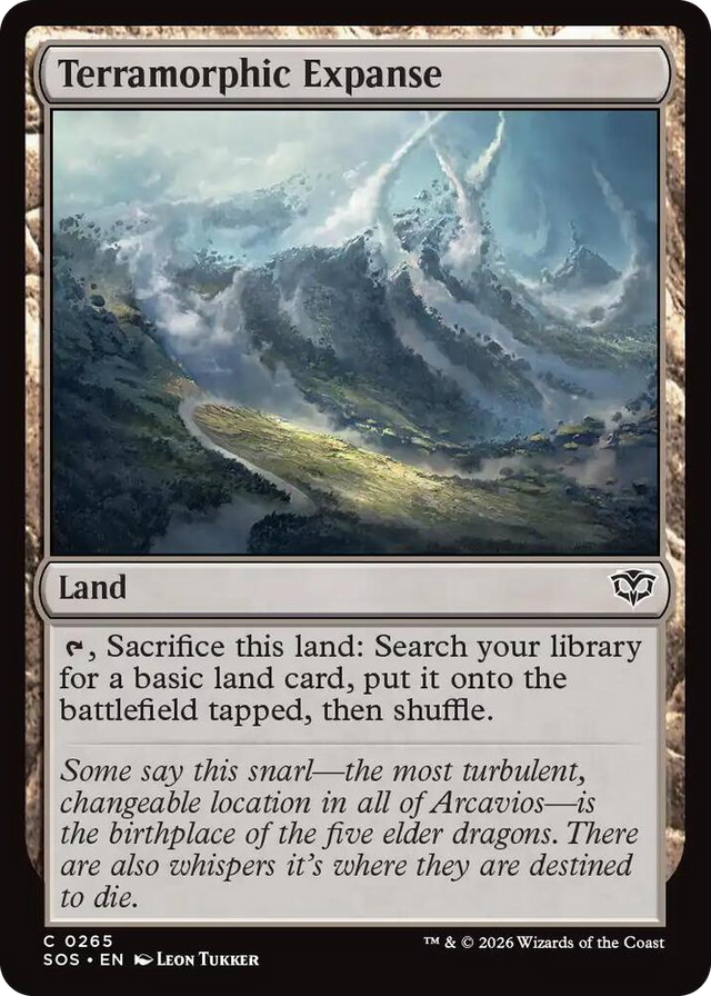 0265 Terramorphic Expanse C Secrets of Strixhaven