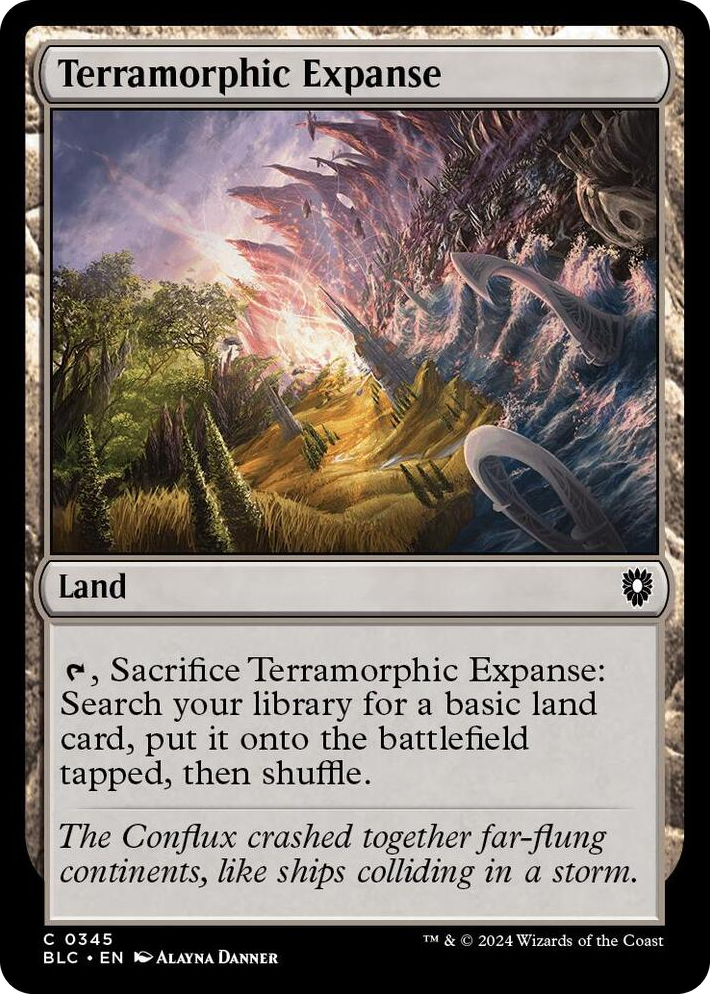 0345 Terramorphic Expanse C Commander: Bloomburrow